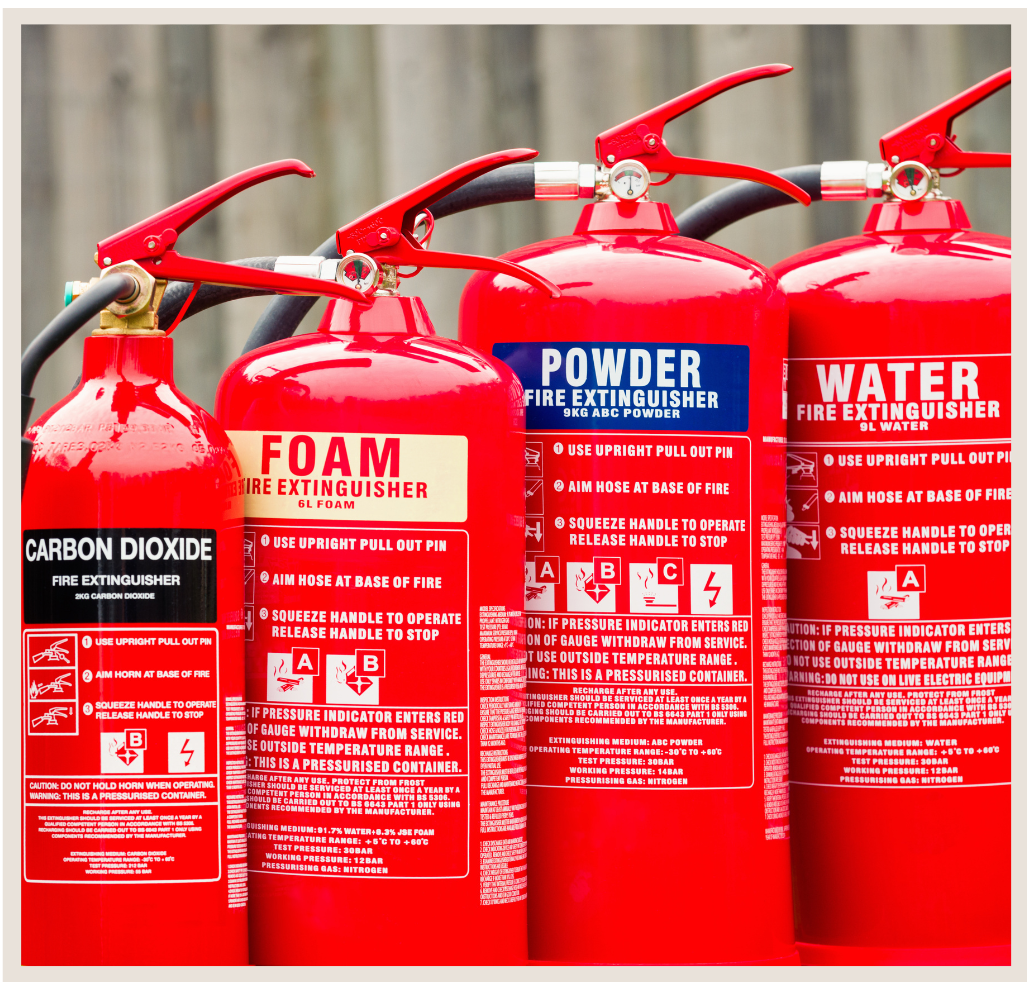 All Types of Fire Extinguishers