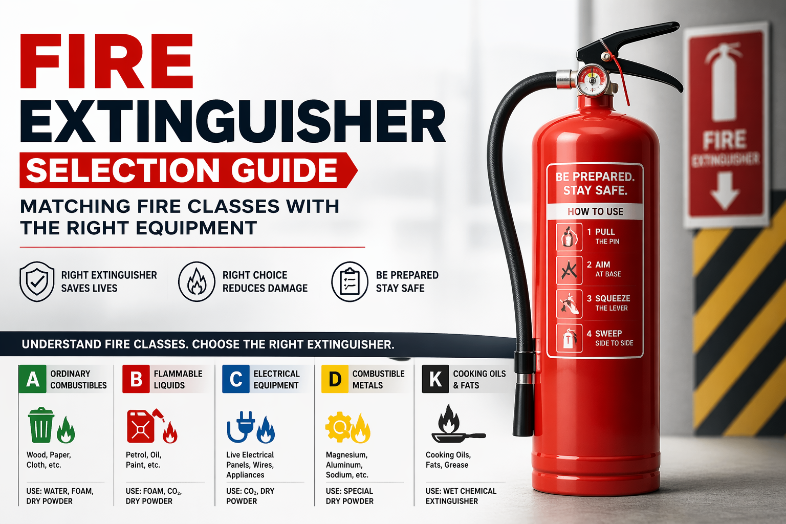 fire extinguisher selection guide