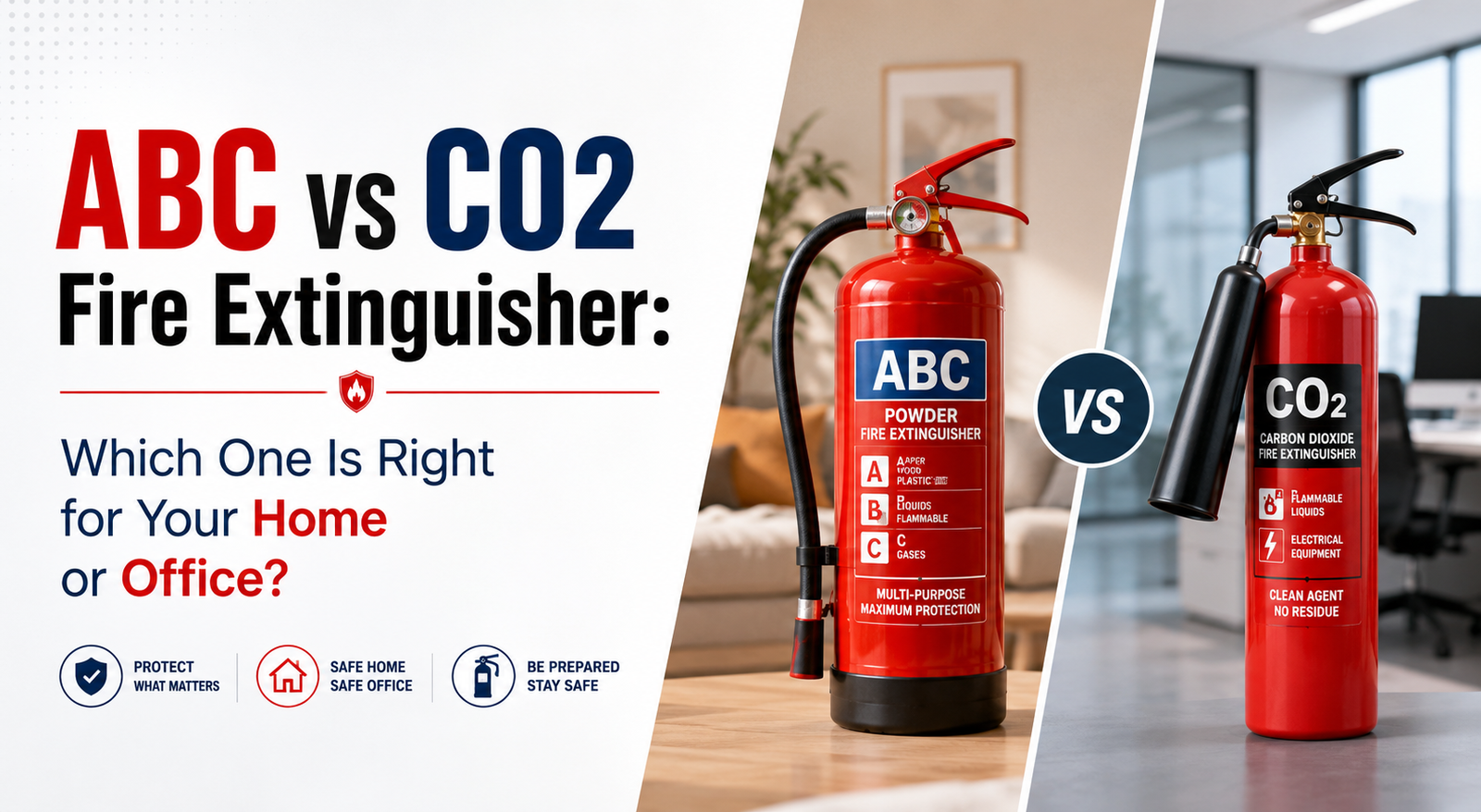 ABC vs CO2 fire extinguisher