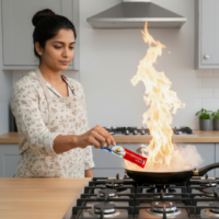 Kitchen Oil Fire Safety Sachet